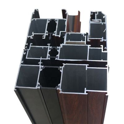 Ασημένια μαύρα εξωθημένα CHAMPAGNE σχεδιαγράμματα πορτών ολίσθησης αλουμινίου